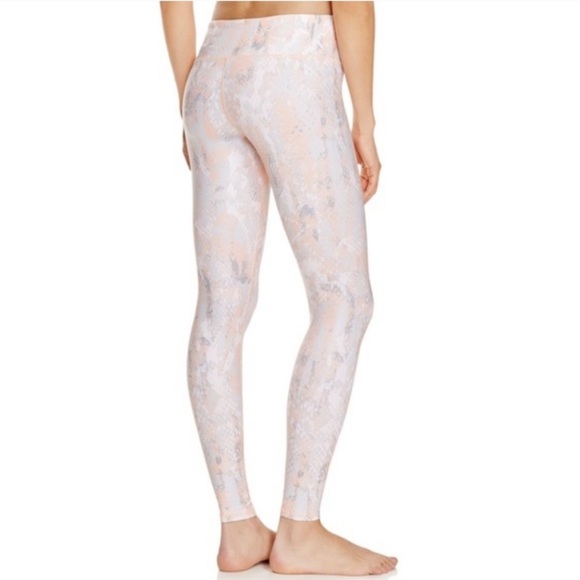 L Alo Pink and Grey Snakeskin Leggings - Picture 5 of 14